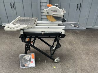RIDGID 10” Wet Tile/Stone Saw
