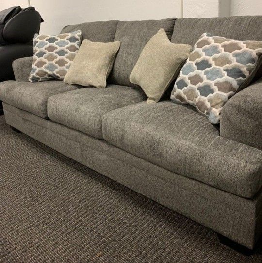 Dorsten Sisal Or Slate Color Comfortable Sofa Couch By Ashley 
