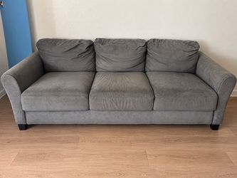 Gray 3-Seat Couch / Sofa – Comfortable & Spacious