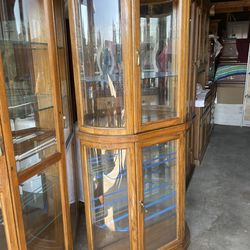 Tall curio cabinet