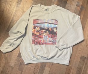 A Tribe Called Quest Crewneck Sweatshirt, Beige, Size: XLarge