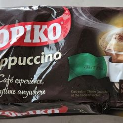 Kopiko Instant Cappuccino Coffee w/ Choco Granule, 30 Sachets 26.5 oz EXP 9/6/25
