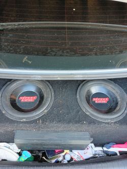 Street Edge Dual Subwoofer Box with Amplifier