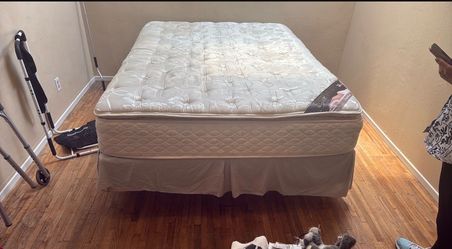 Free queen mattress, frame and box spring