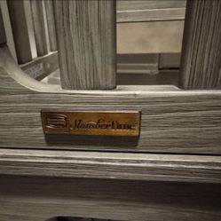 CRIB AND DRESSER WITH CHANGING TABLE SET