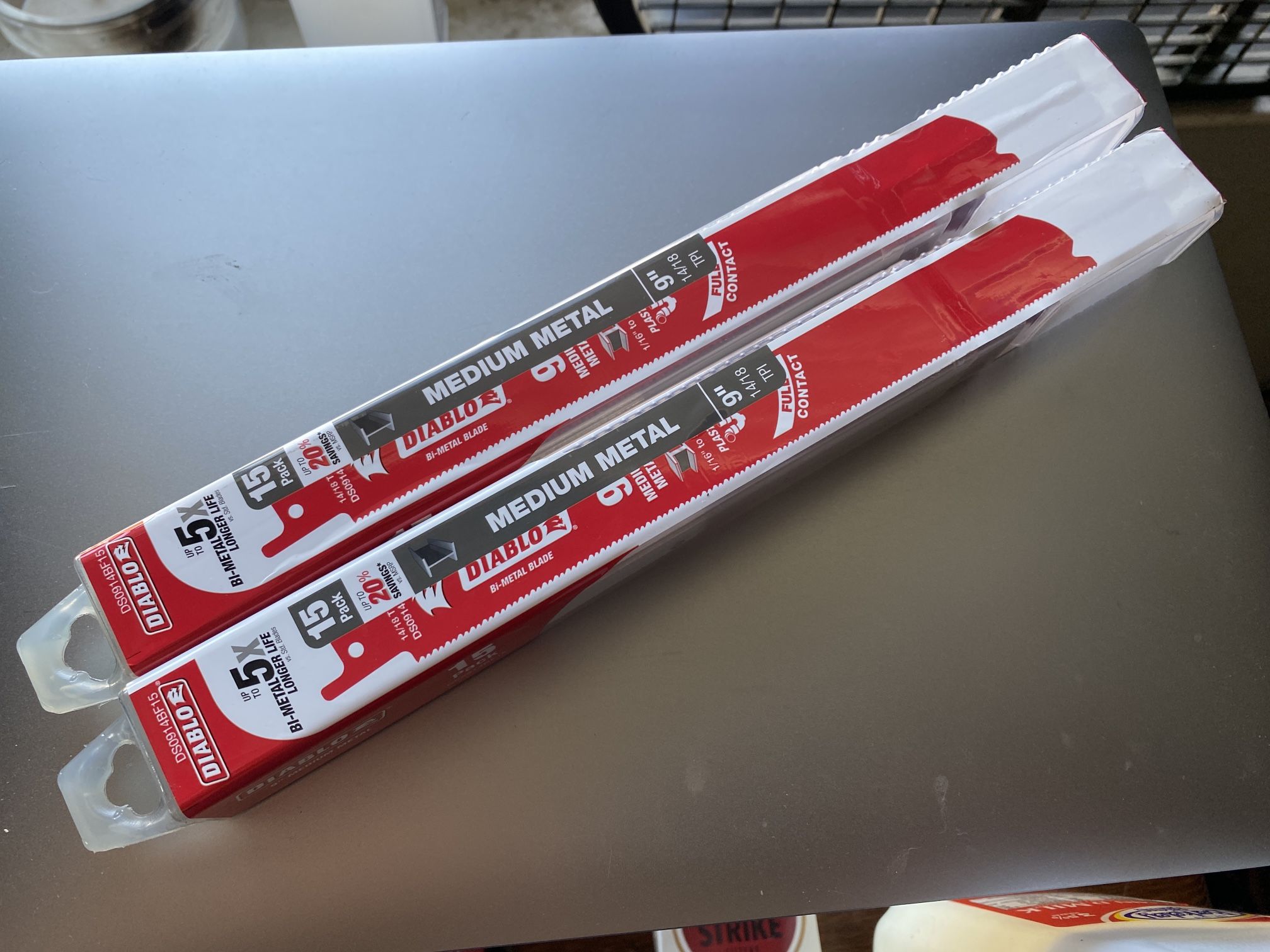 9” Diablo Sawzall Blades Medium Metal 15 Pack x 2