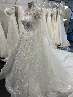 White Ball Gown Wedding Dress