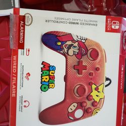 Mario Bros Enhanced Wired Controller New 