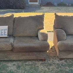 Free Couch and Loveseat