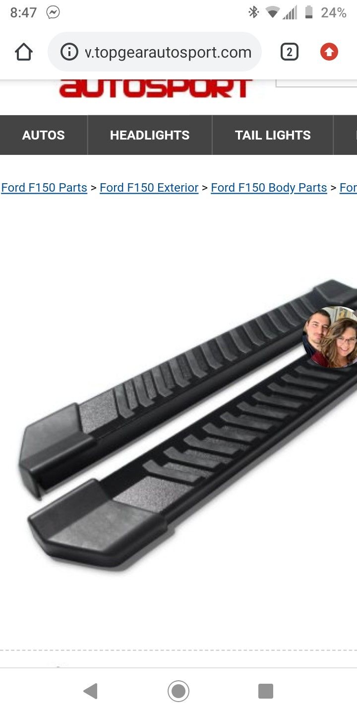 2015 2016 2017 2018 2019 Ford f150 gently used set of running boards/ side steps