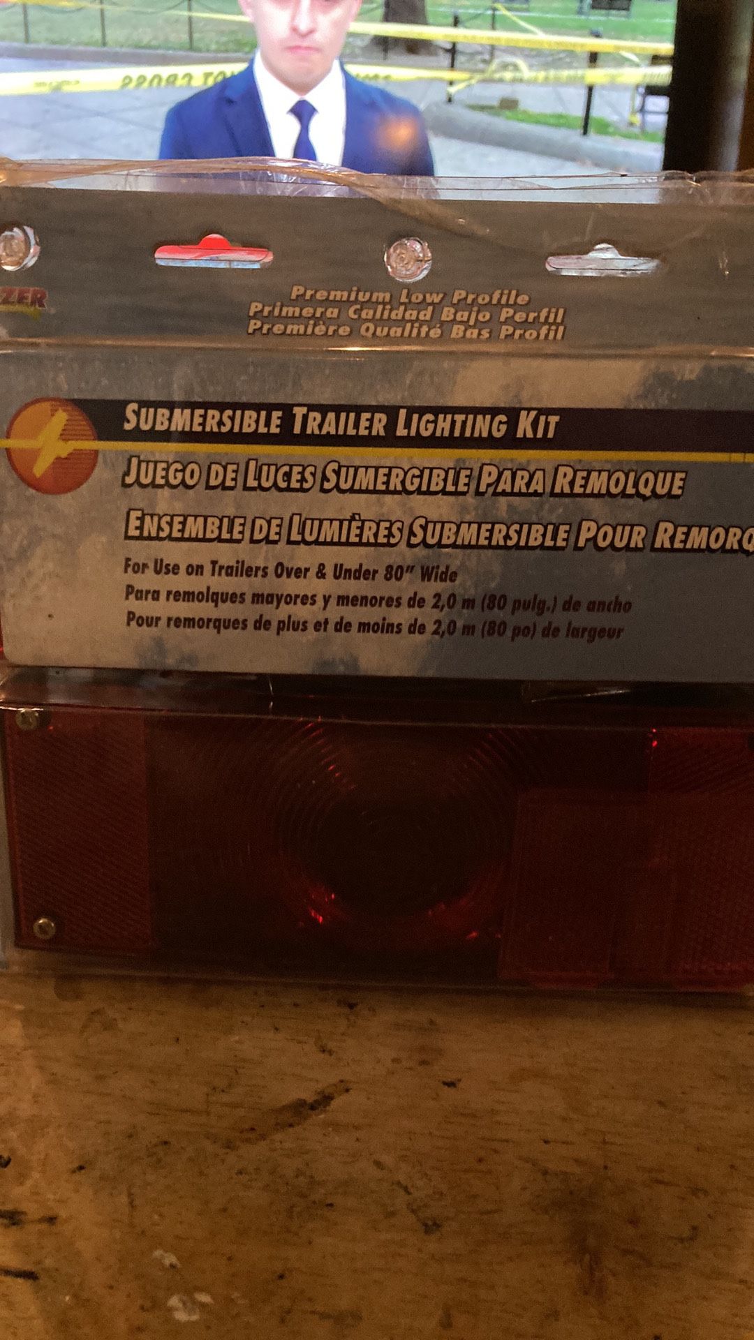 Trailer lighting kit over and under 80 inches wide