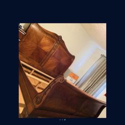 King Size Wooden Sleigh Bedframe 