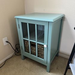 Glass Door Dresser/Shelf