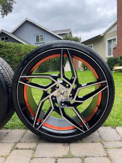 5 Lug Nut Rims & TIRES/ Rines De 5 birlos & LLANTAS (5x4.5)(5x114.3) Size: 20”
