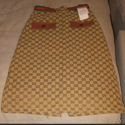Gucci Skirt traditional colors with belt