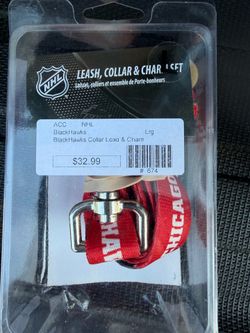 NHL Blackhawks Pet Leash, Collar & Chain