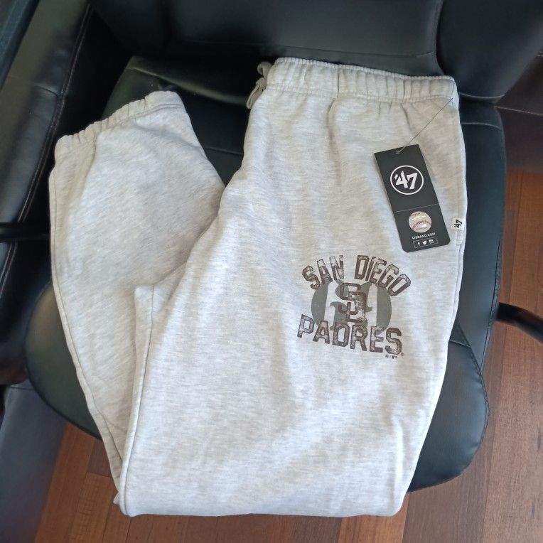 San Diego Padres 47 Brand Trailside Sweatpants Joggers Men's XXL