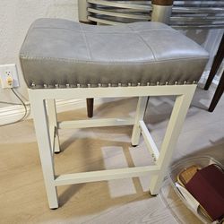 Leather Stool Chair