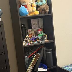 Tall Shelving Unit- Dark Brown/black