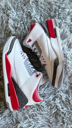 Size 11.5 Jordan Air Jordan 3 Retro Fire Red White Black DN3707-160.