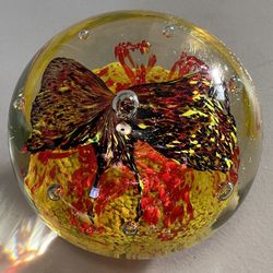 VINTAGE ROUND GLOBE SCULPTURE