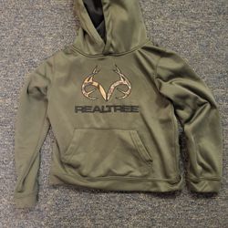 Boys 6 Real Tree olive green drifit pullover hooded sweatshirt Lot 20