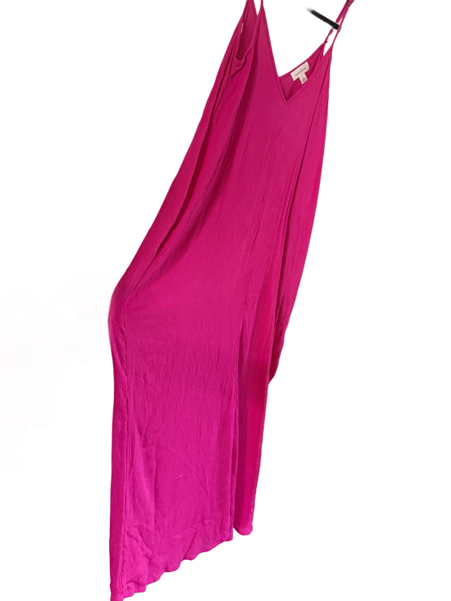 New Nordstrom treasure and bond long Pink Sleeveless V-Neck maxi dress Sz small