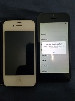 I phone 4 & iphone 5