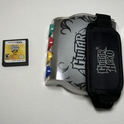 Nintendo DS Guitar Hero On Tour Game + Grip