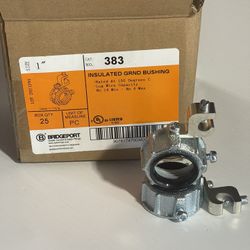 BRIDGEPORT 383 1" GROUND BUSHING INSULATED 14-4 MALLEABLE