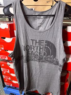North face grey tank top size large men’s used