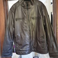 Cavin Klein Leather Jacket 