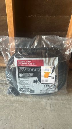 Everbilt Flexible Sump Pump Discharge Hose Kit – 1-1/4 in. x 24 ft. (New)