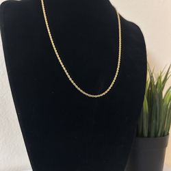 18k Gold Plated Rope Chain 