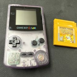 Gameboy Color + Pokemon Yellow