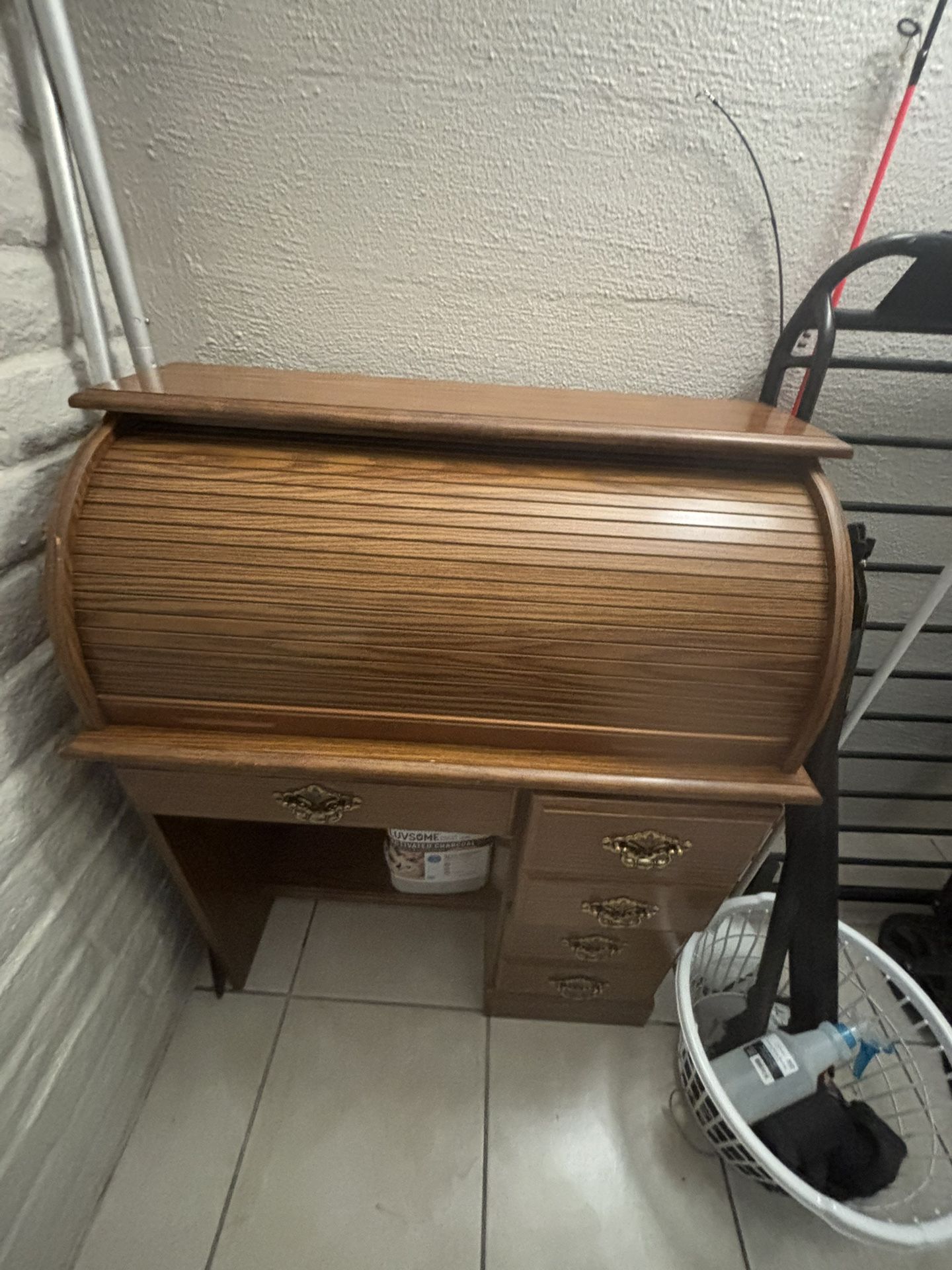 Antique Roll Top Desk 