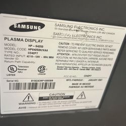 Samsung Plasma Tv 42” 