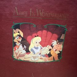 Disney Storybook Ornaments Alice in Wonderland Set of 6 Retired Excellent Shape