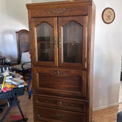 Tall Hardwood Secretary