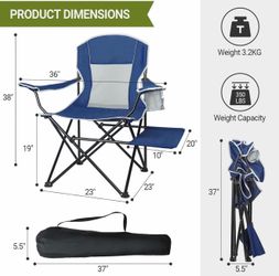 XGEAR Folding Camping Chair with Side Table