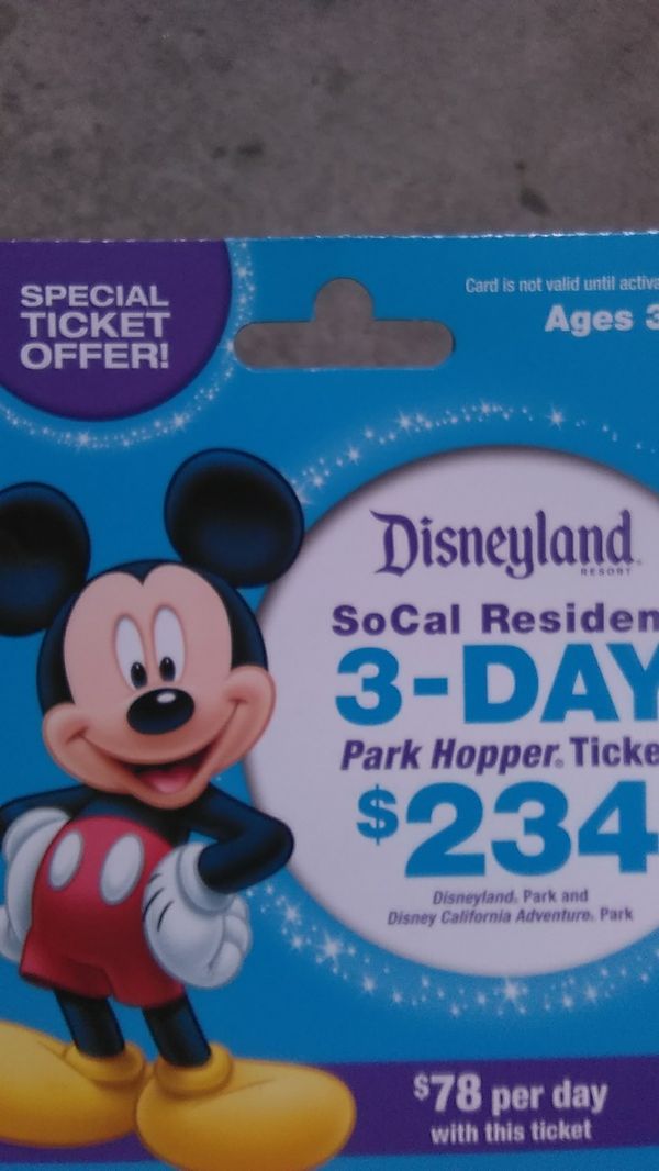 3-day-disneyland-park-hopper-tickets-for-sale-in-orange-ca-offerup