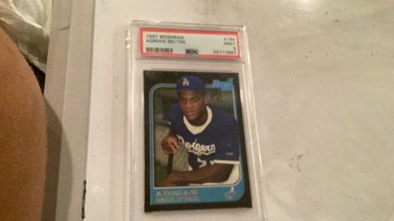 Adrain BELTRE graded 9  1997 bowman mint.