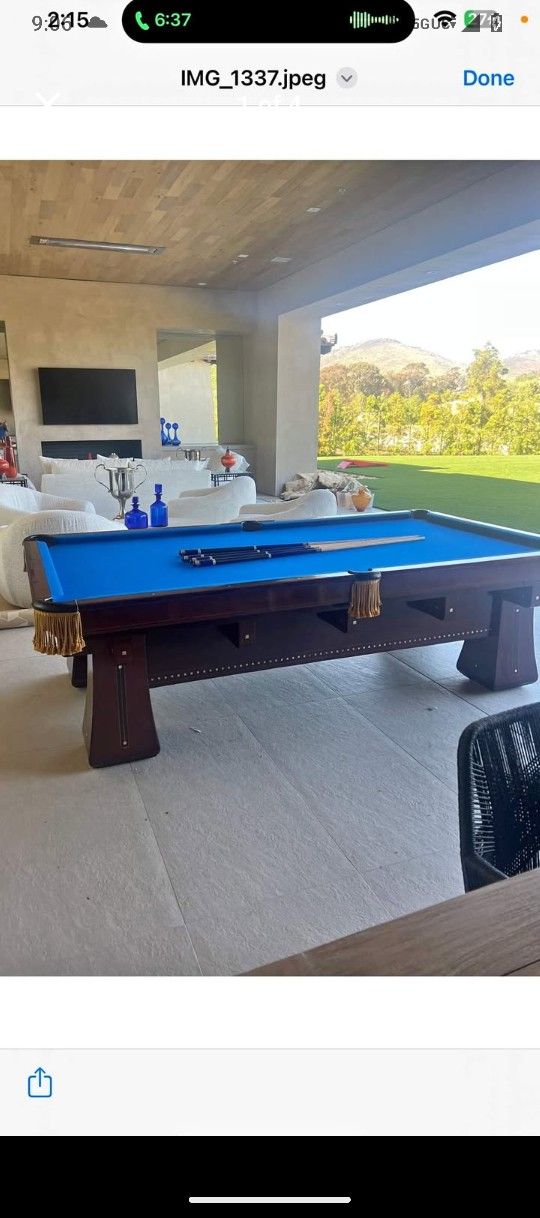 Gorgeous Fully Restored 9' Brunswick Kling Model Pool Table