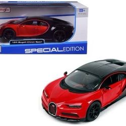 Bugatti Chririon Esport “16” 1/24 Red And Black