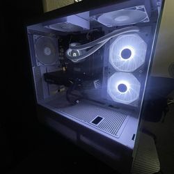 White pc case 16gb of ddr4 memory AMD Ryzen 5 3.4ghz processor AMD Radeon RX 580 graphics video card windows 11 home 64 bits activated 120gb m.2 SSD 2