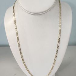 14kt Gold Figaro Link Chain 13.4G 22"