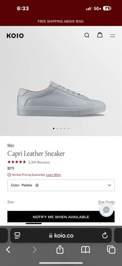 KOIO Italian handmade leather sneakers