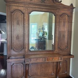Antique Hall Tree With Figural Face 