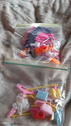 Barbie clothes and shoes accessories $2 each