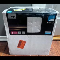 Eglo Grafik 11 in. 1-Light Chrome Integrated LED Wall Sconce with Satin Glass